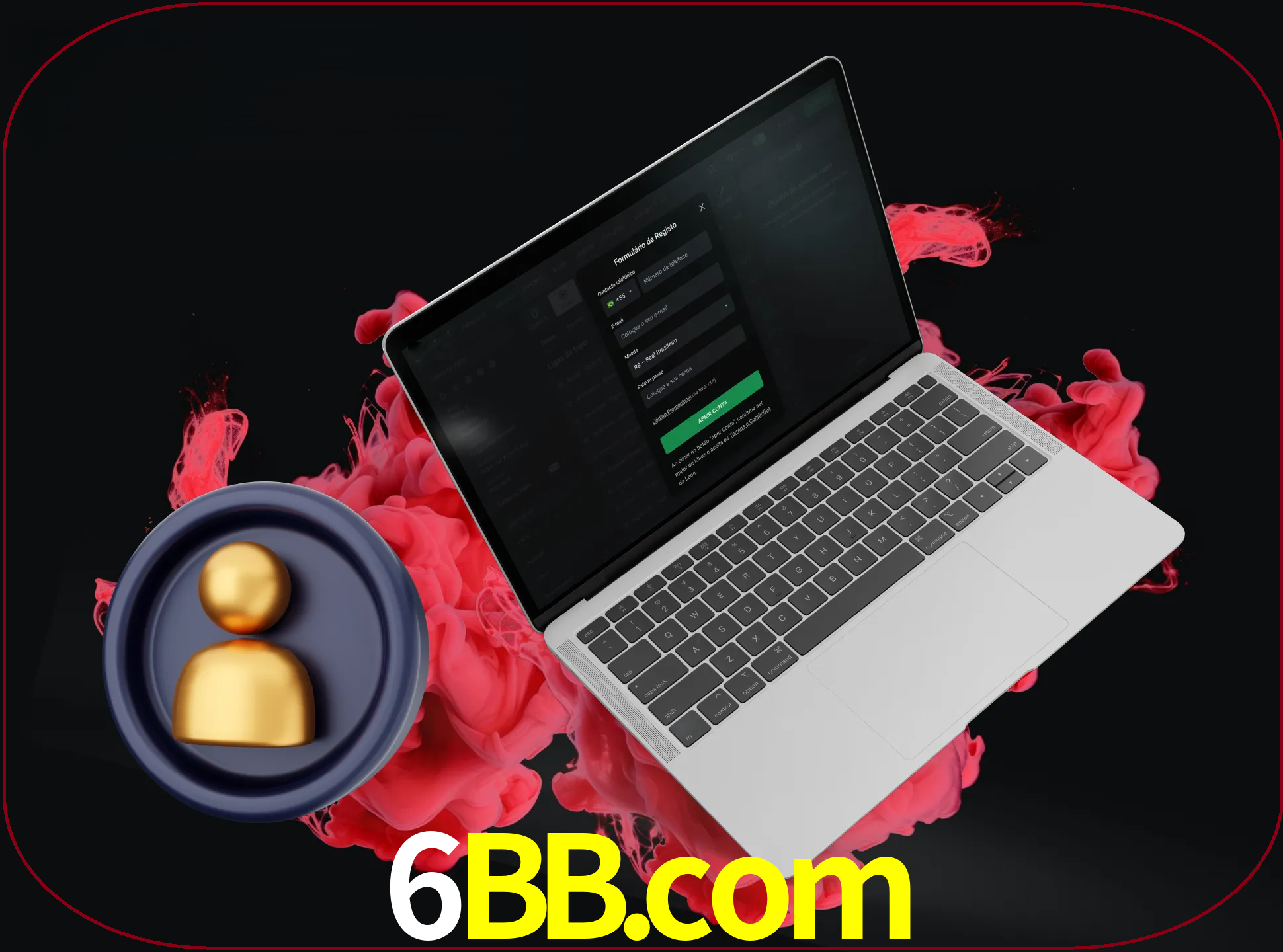 No cabeçalho do site 6bb, clique no botão que o levará a um formulário especial onde terá de introduzir as suas informações actuais.