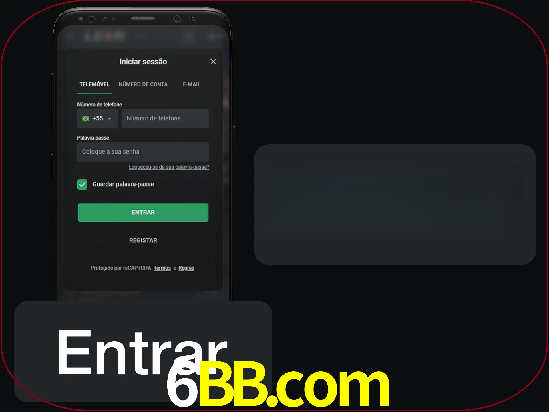 Faça o login para começar a apostar e jogar no cassino.