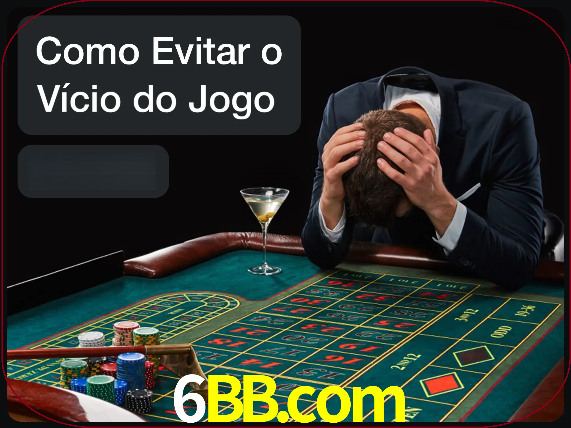 Você é responsável por cada uma de suas apostas.